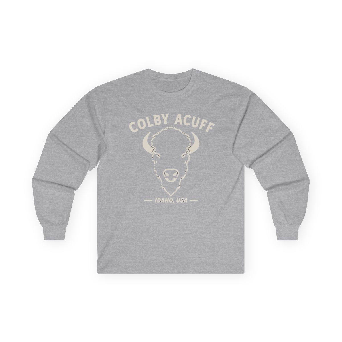 Colby Acuff Bison Idaho USA T-shirts, Long Sleeve, long sleeve, v-neck tee - Official Hoodies merchandise