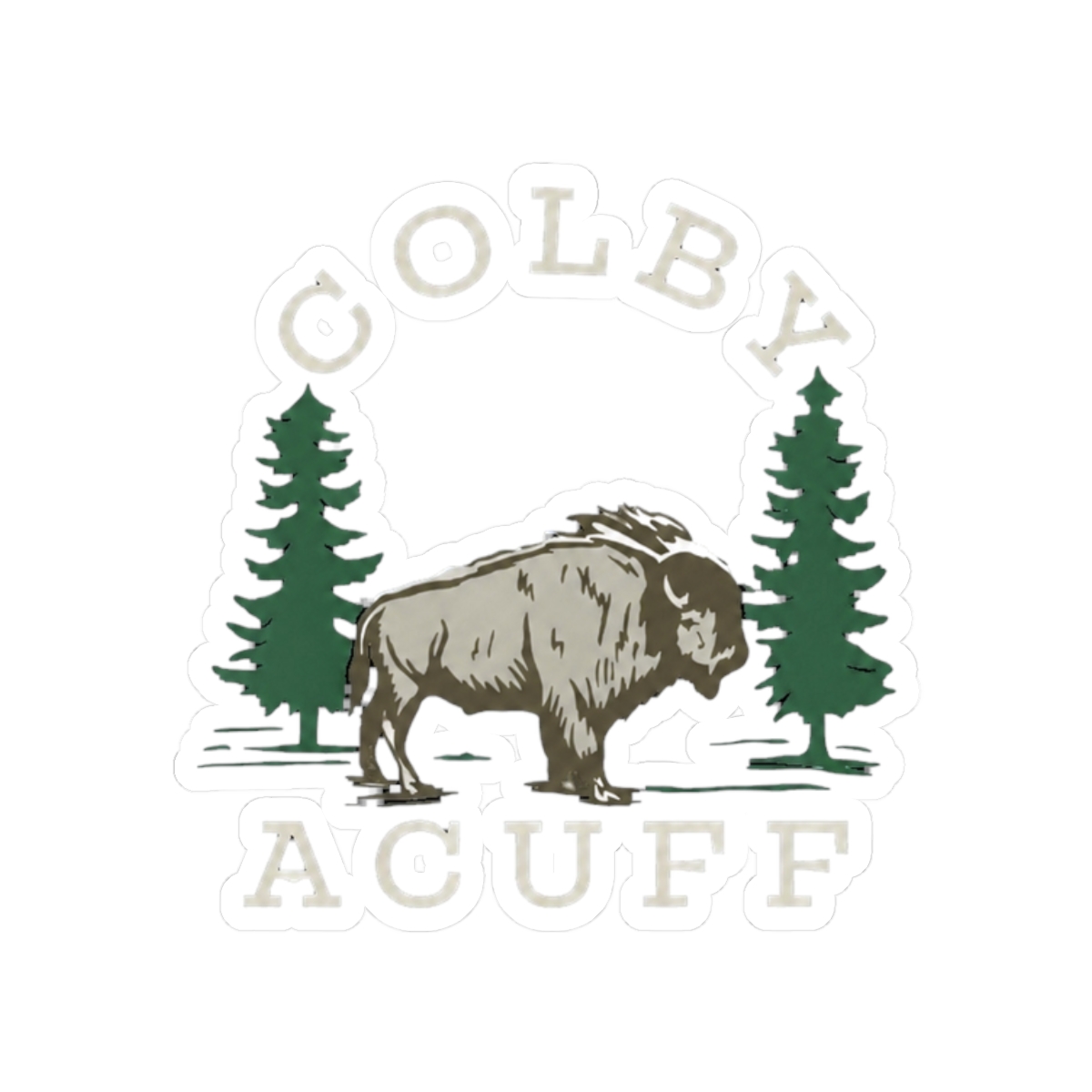 Colby Acuff Bison Sticker - alternate angle 3, merchandise